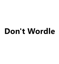 Don't Wordle